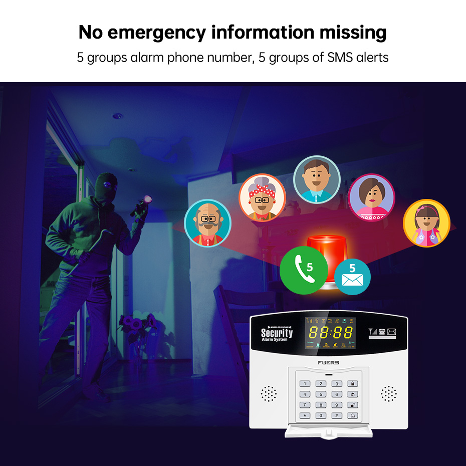 Fuers Tuya Kit de système d'al - Home Security Front Door Camera avis et prix