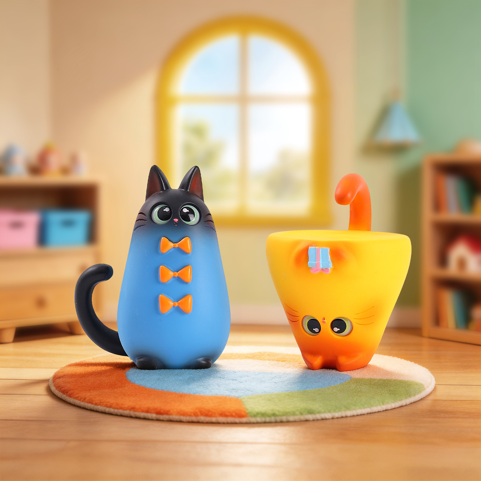 Figurine de chat en résine pou - Home Security Box avis et prix