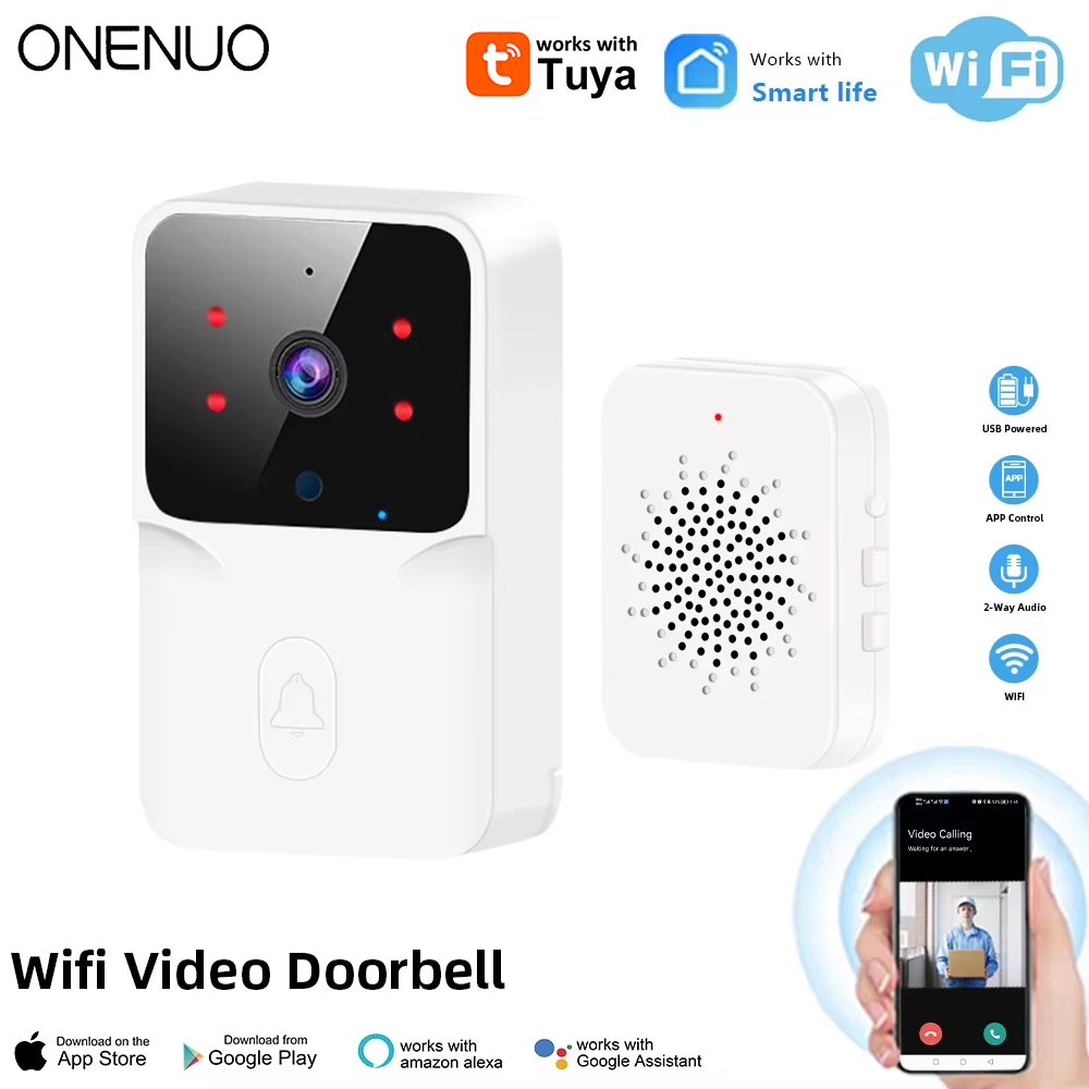 Tuya-Sonnette vidéo WiFi sans  - Home Security Front Door Camera avis et prix