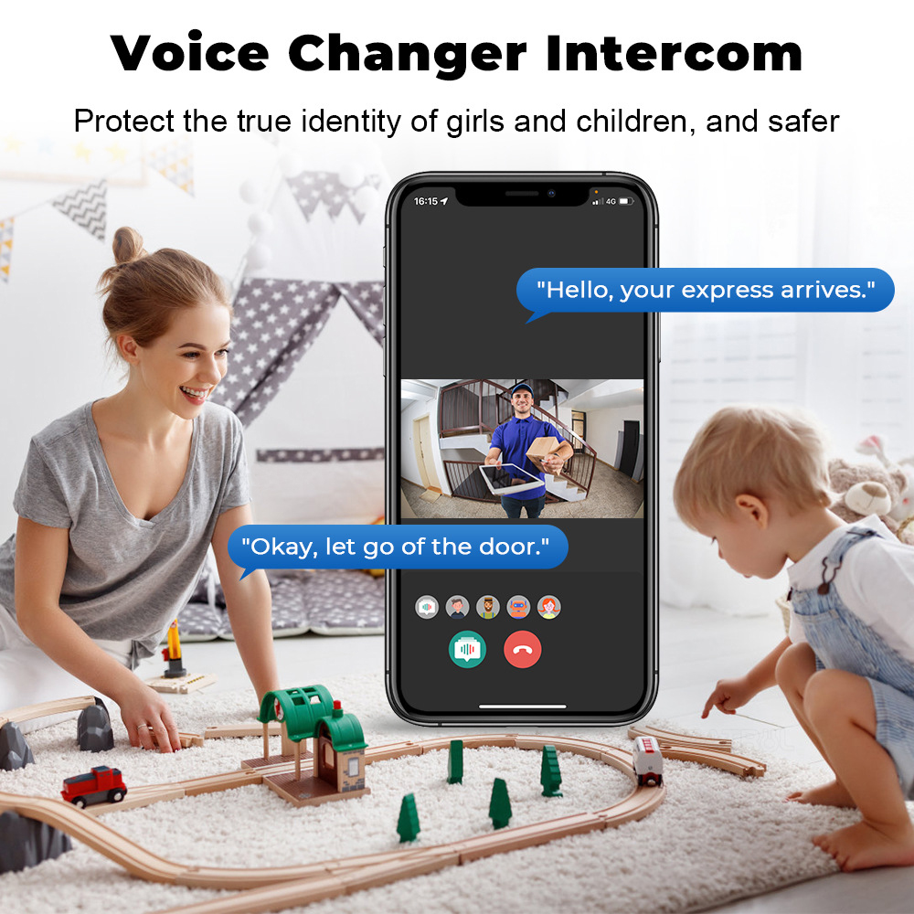 Tuya-Sonnette vidéo WiFi sans  - Home Security Front Door Camera avis et prix